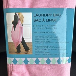 NEW Extra Large Pink Laundry Bag 100% cotton